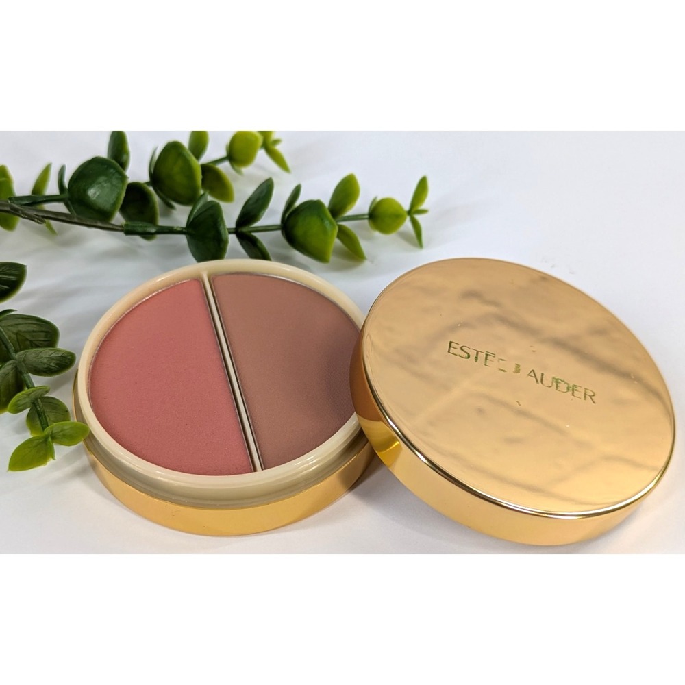 NEW Estee Lauder Blush All Day Natural Cheek Color Duo 03-Rosemarble 19-Suede